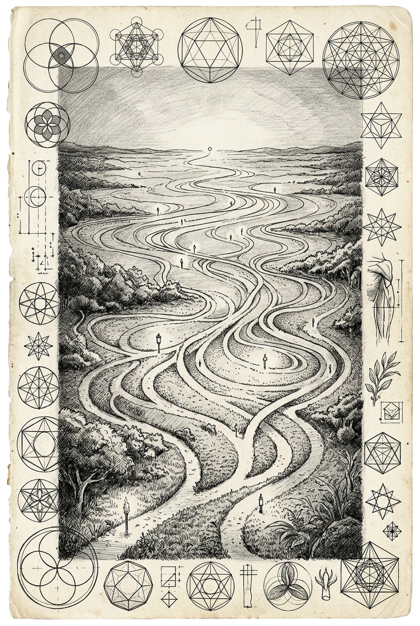 Branching paths through a garden of knowledge — choose your adventure